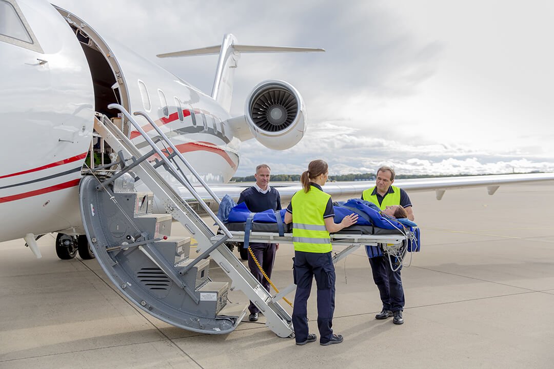 Rapatriement sanitaire en avion médicalisé en Allemagne