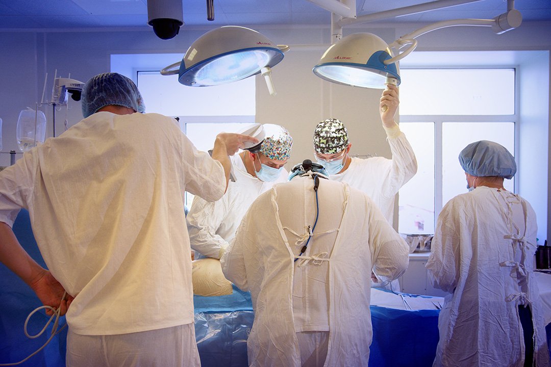 patient undergoing surgery