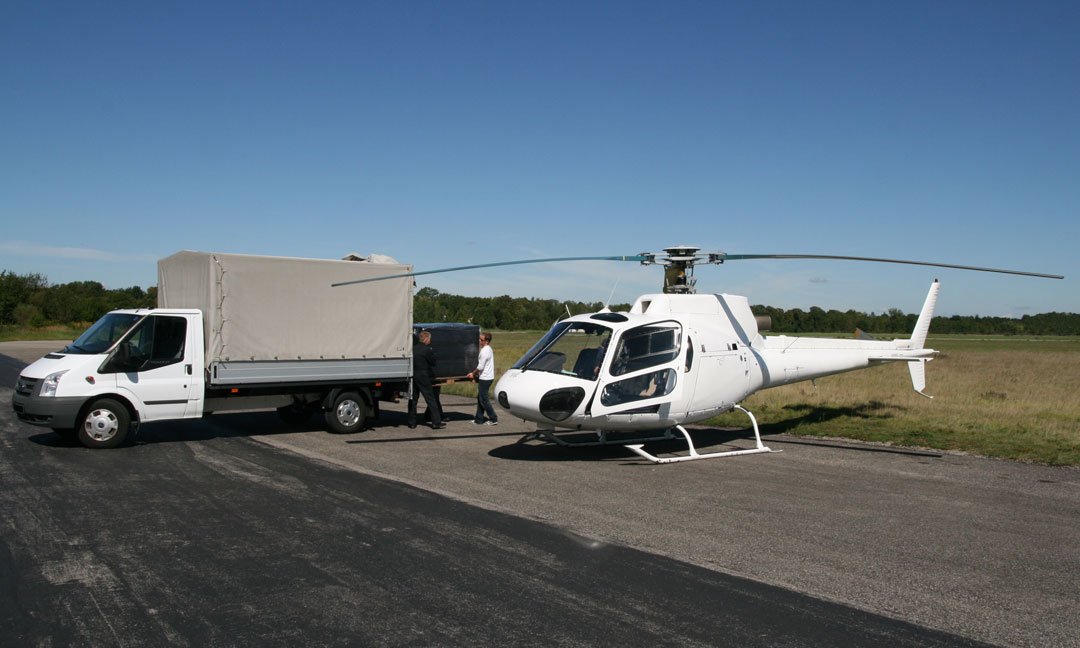 Expresstransport im Helikopter