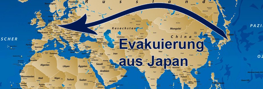 Evakuierung aus Japan