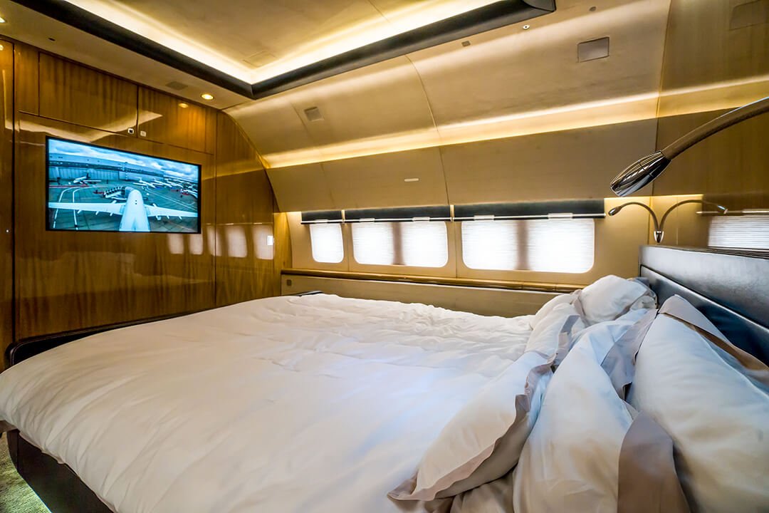 private jet bed