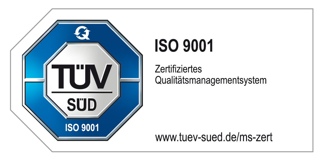 TÜV-Prüfzeichen ISO 9001