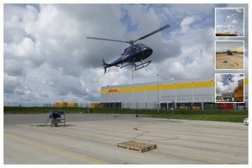 Hubschrauber-Montage für Amazon