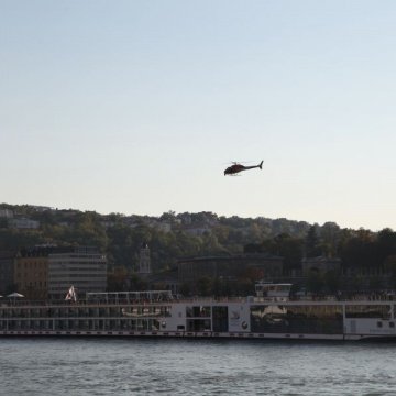 Cineflex-Hubschrauber in Budapest