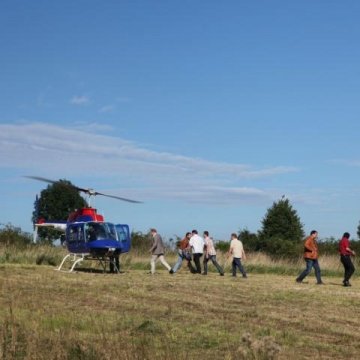 Hubschrauber Rundflugevent zum Firmenjubiläum