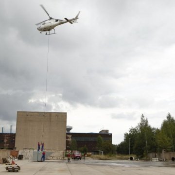 Lastenhelikopter-Einsatz in Chemnitz
