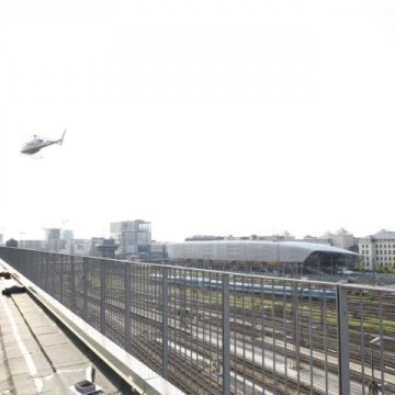 Lastenflug am Hauptbahnhof München